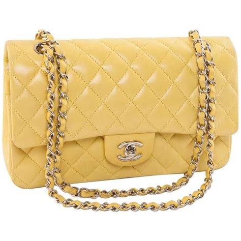 vintage yellow chanel plastic bag|best old Chanel bags.